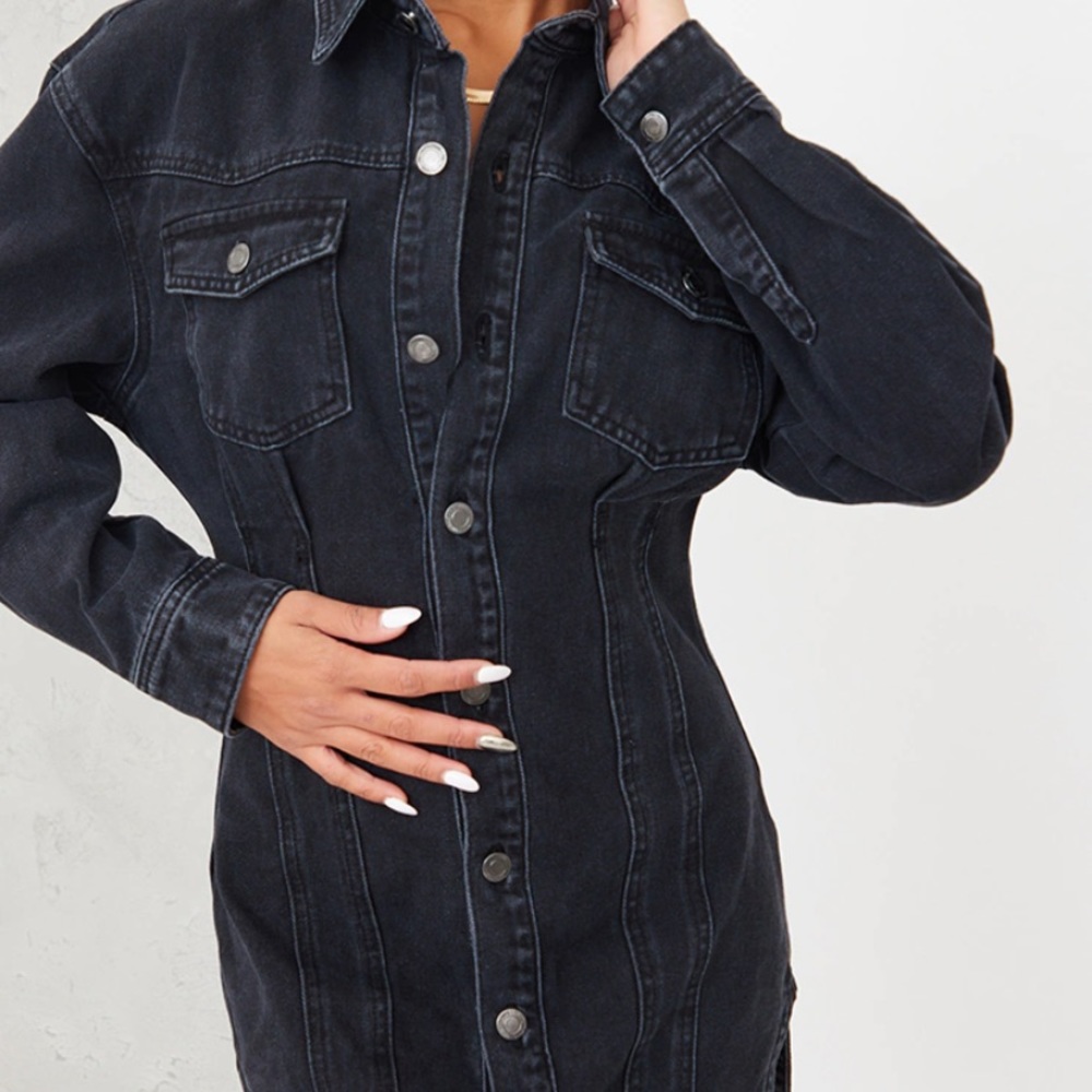 Pretty little thing denim dress, never worn. New with tags